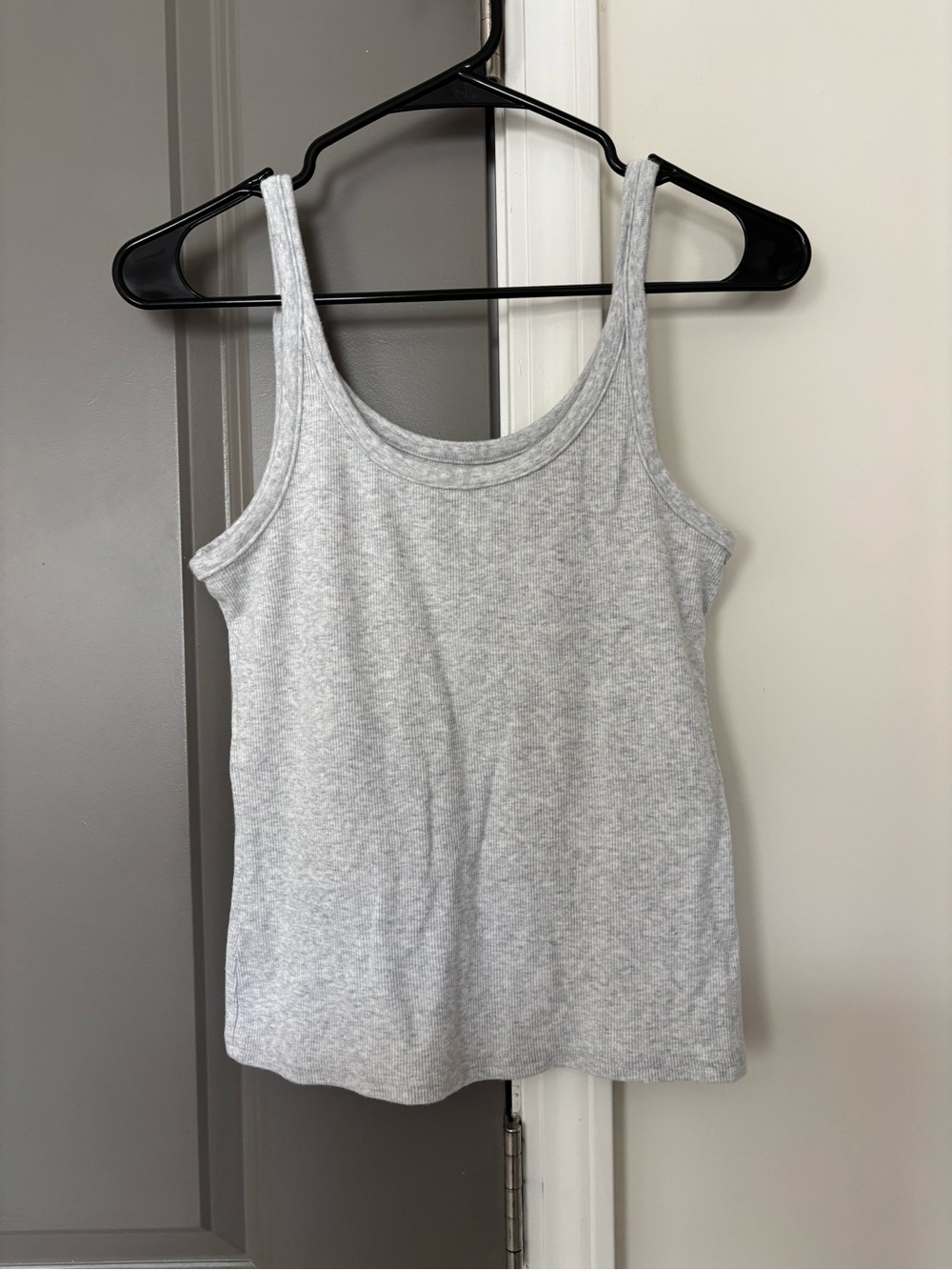Aerie Light Grey Ribbed Tank
